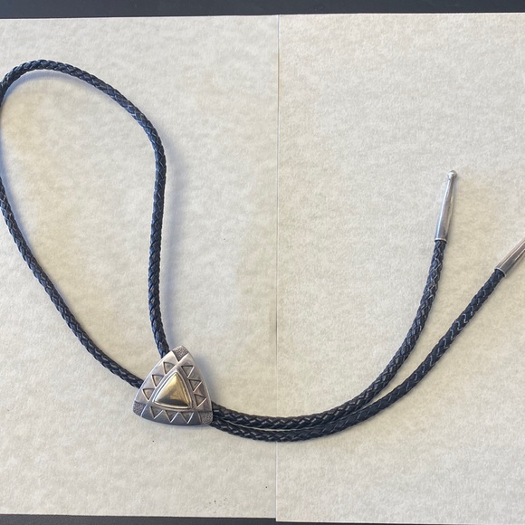 Rare James Avery 14k gold and sterling silver bolo tie